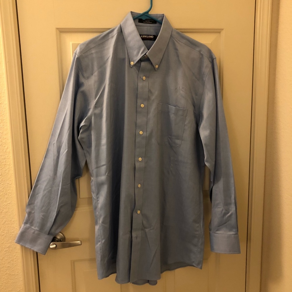 Kirkland blue shirt